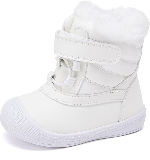 BMCiTYBM Baby Snow Boots Toddler Boy Girl Waterproof Winter Warm Booties Nonslip Lightweight Outd... | Amazon (US)