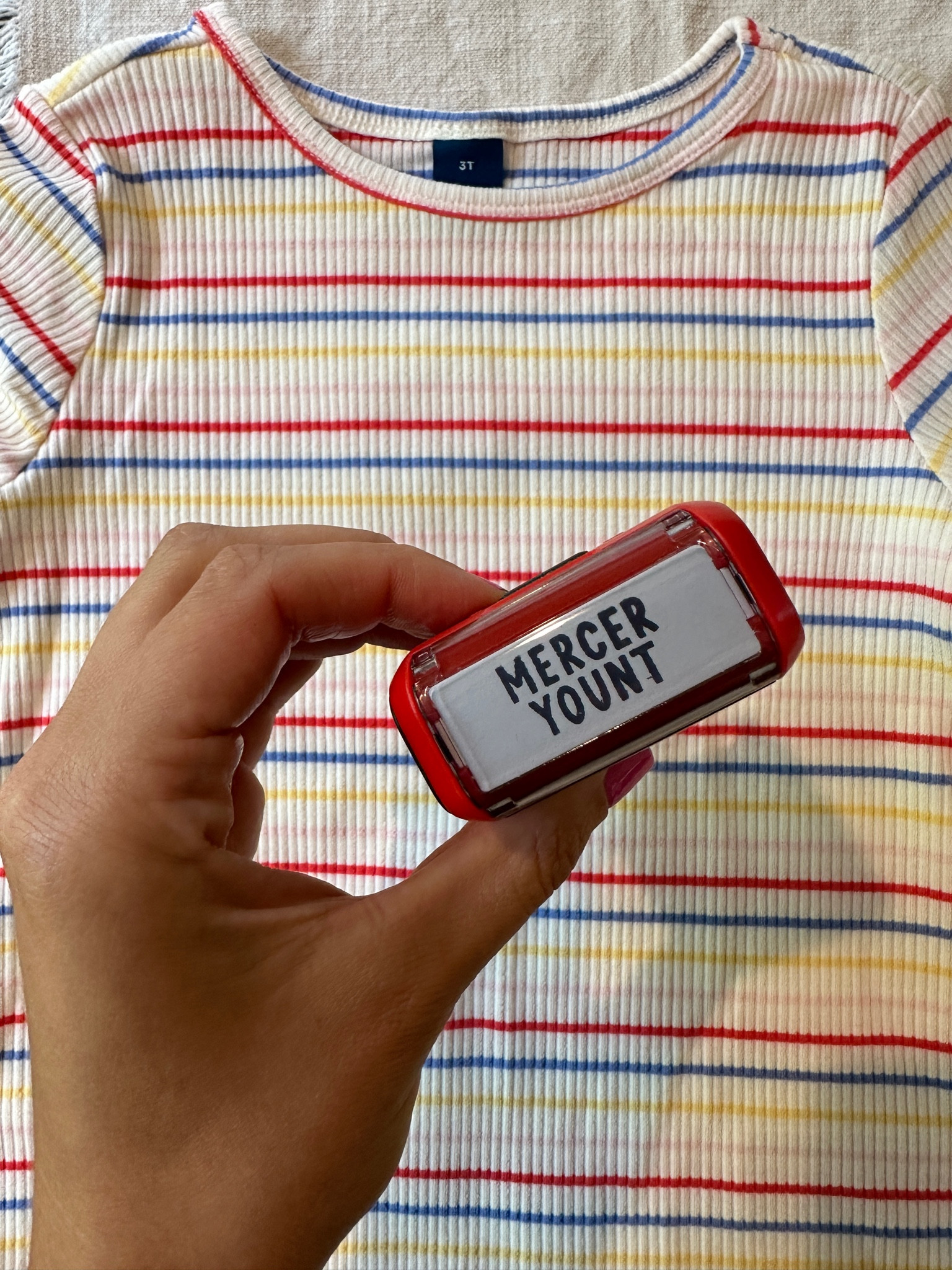 After losing 12536 items of my child's clothing last year, I’m so happy I found this name stamp, made especially for clothing 💟

#LTKBacktoSchool