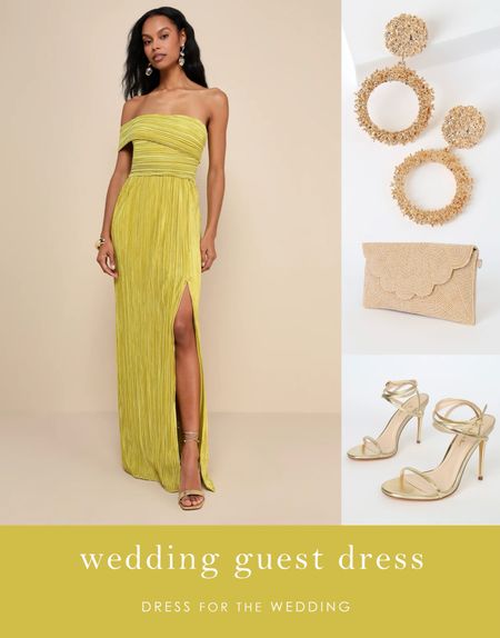 Gorgeous golden yellow chartreuse gown. Affordable dress for a black tie wedding. Be the best dressed guest with these looks from Lulus! Follow Dress for the Wedding on the LIKEtoKNOW.it shopping app to get the product details for this look and more cute dresses, wedding guest dresses, wedding dresses, and bridal accessories, plus wedding decor and gift ideas! 

#LTKWedding #LTKFindsUnder100 #LTKSaleAlert