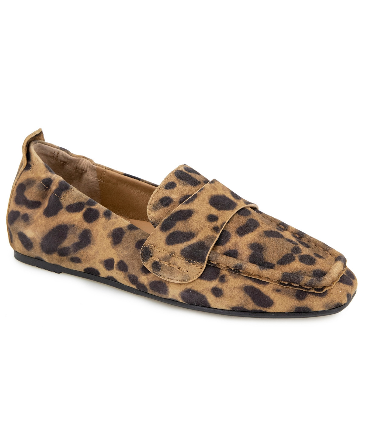Gentle Souls Women's Sophie Slip-On Flat Loafers - Leopard Suede | Macy's