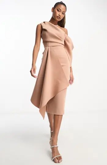 ASOS DESIGN One-Shoulder Sheath Dress | Nordstrom | Nordstrom