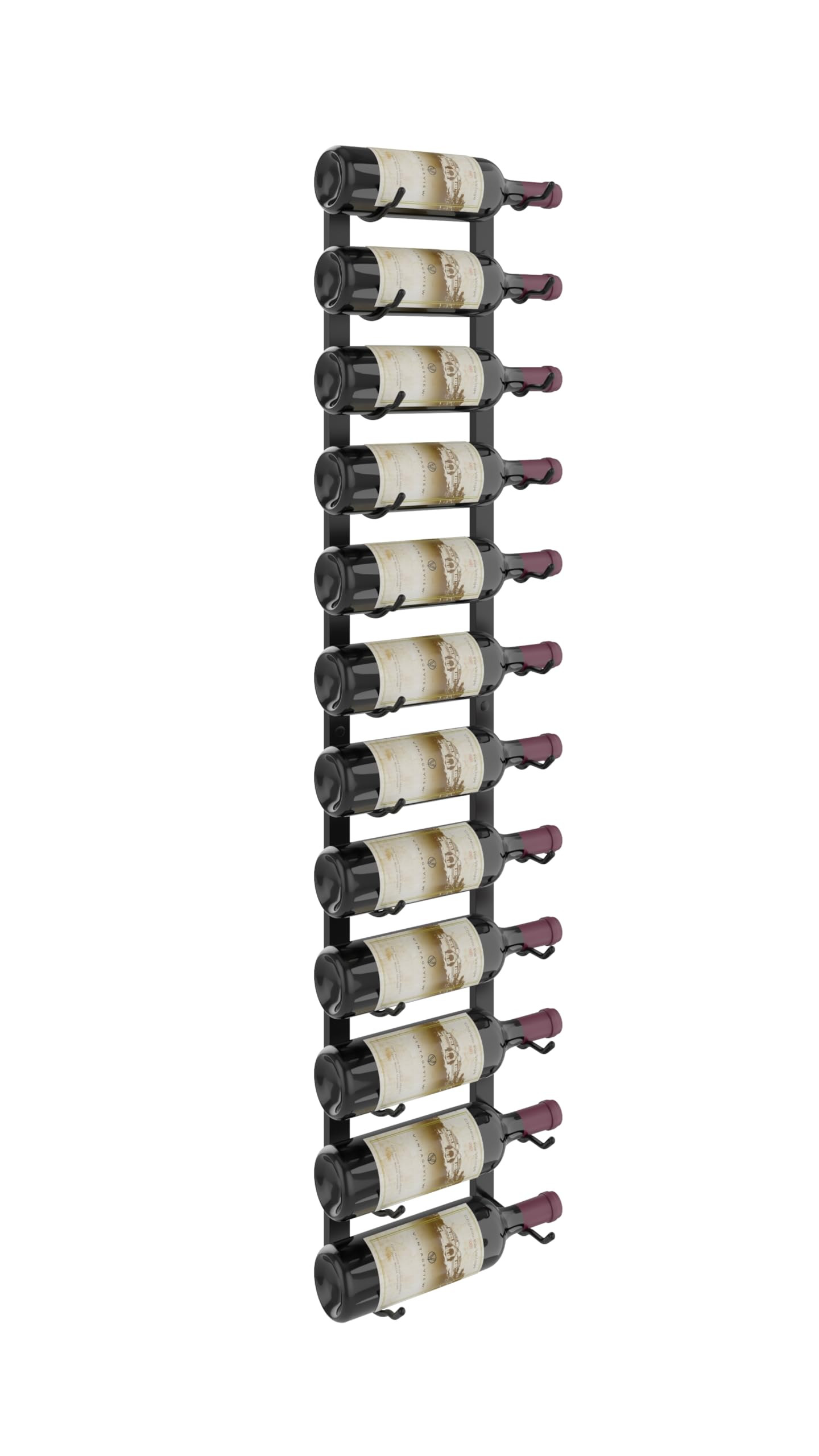 VintageView W Series Pro Wine Rack 4 - Metal Wall Mounted Wine Rack - Modern, Label Forward Wine ... | Amazon (US)