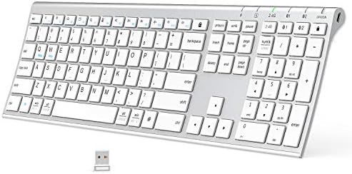 iClever DK03 Bluetooth Keyboard - 2.4G Wireless Keyboard Rechargeable Bluetooth 4.2 + USB Multi D... | Amazon (US)