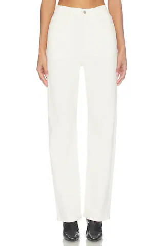 LEVI'S Ribcage Full Length Wide Leg Jean in Ivory. - size 24 | Revolve Clothing (Global)