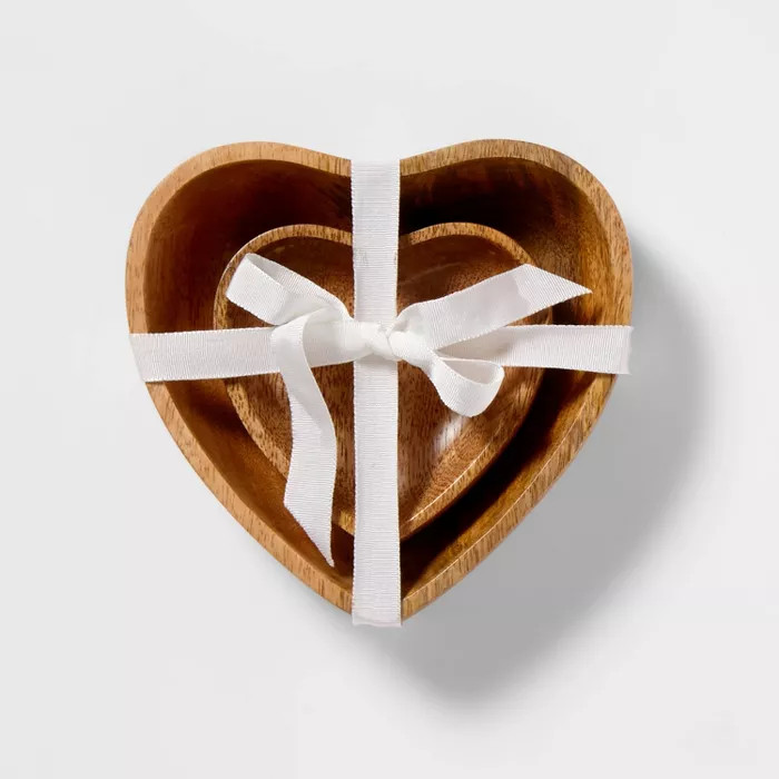 Heart Shaped Wood Trinket Tray Set of 2 - Sugar Paper ™ | Target