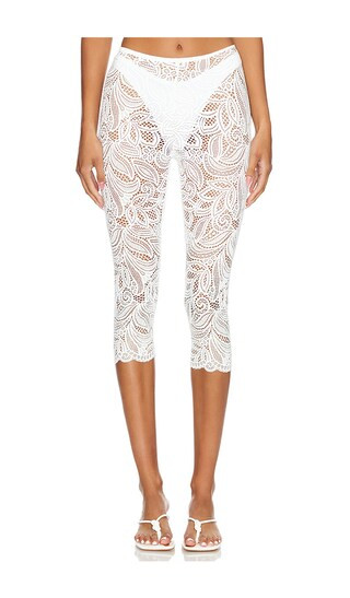 Cassia Capri Legging in White | Revolve Clothing (Global)