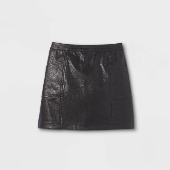Girls' Faux Leather Skirt - art class™ | Target