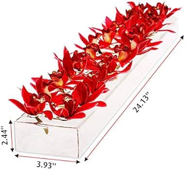 E&F Modern Designs™ Rectangular Floral Centerpiece for Dining Table - 24 Inches Long Rectangula... | Amazon (US)