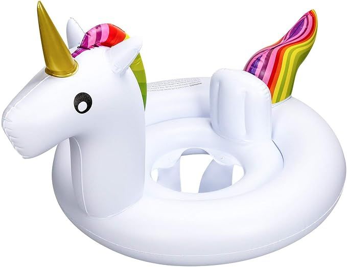 Soyoekbt Baby Pool Float Toddlers Unicorn Floaties Infant Inflatable Swimming Ring for Kids Aged ... | Amazon (US)