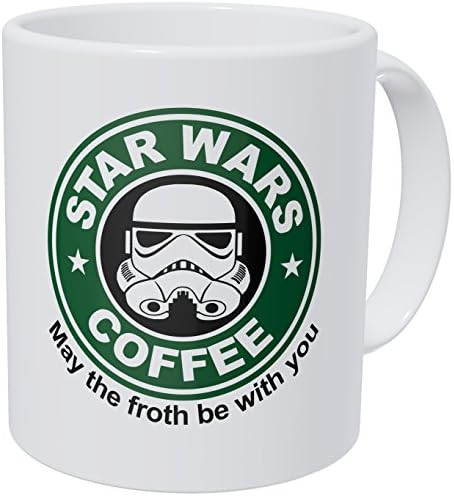 Wampumtuk Starwars May The Froth Be With You 11 Ounces Funny Coffee Mug | Amazon (US)