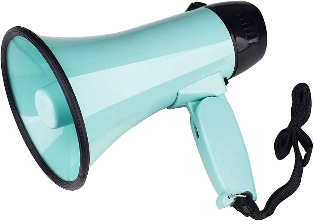 MyMealivos Portable Megaphone Bullhorn 20 Watt Power Megaphone Speaker Voice and Siren/Alarm Mode... | Amazon (US)