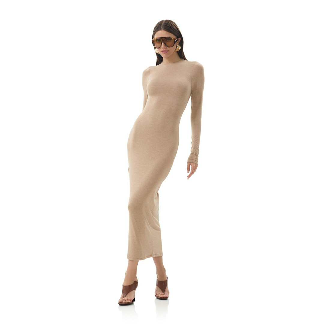 Juniper Dress - Heather Taupe | ShopAFRM