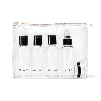 Sonia Kashuk™ TSA Travel Makeup Bag Kit - Clear | Target