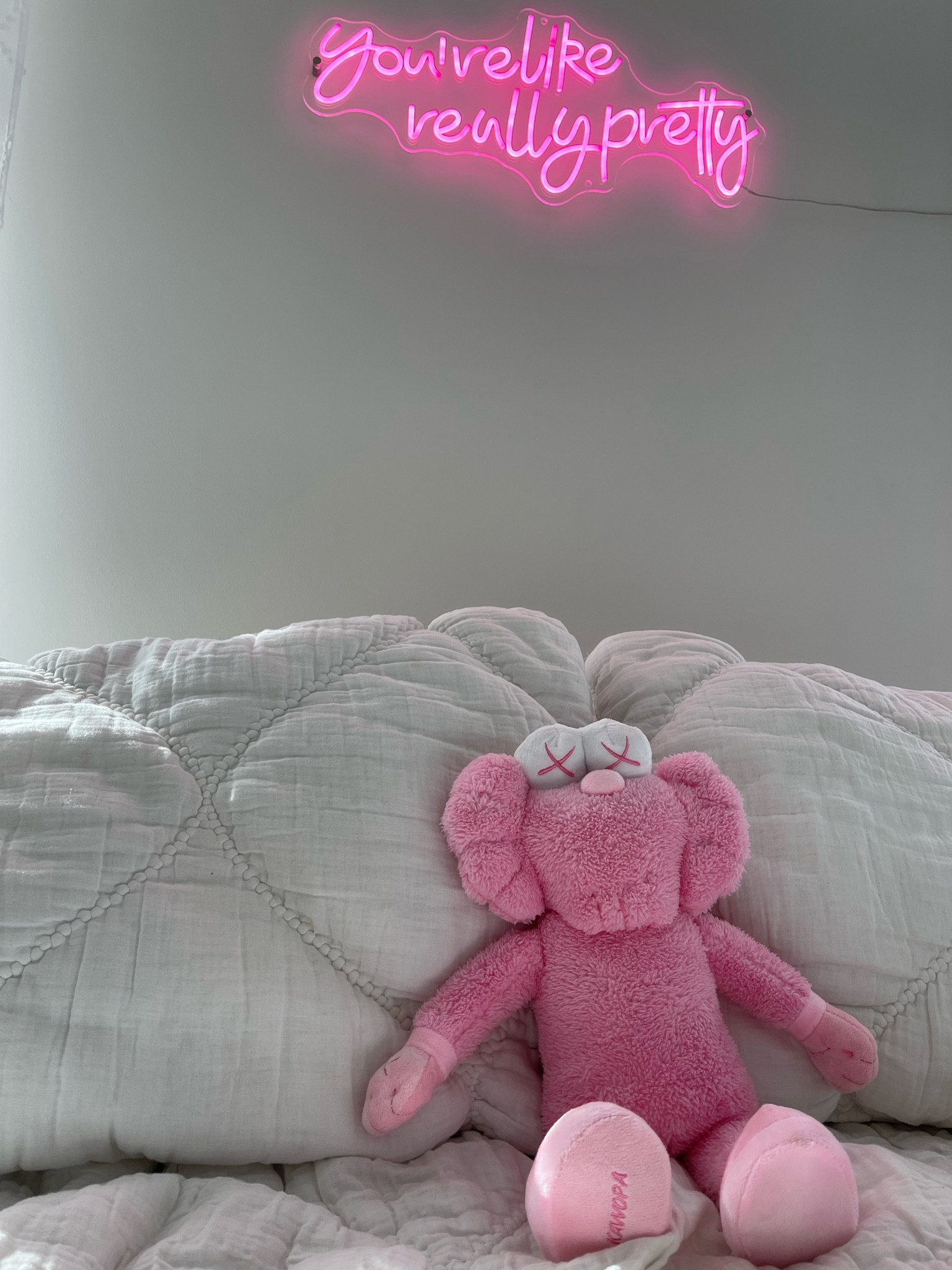 updated links - my bedding & pink kaws throw 

pink neon sign, modern cloud bedding, white puff comforter, aesthetic room decor, pink kaws bff, pink apartment decor, Bedroom decor. Pink decor. Pink room decor. Aesthetic home. Aesthetic bedroom. Girly bedroom. Girly decor. Girly girl room. Pink bedroom. Pink home. Home decor. Bedroom decor. Room decor. Amazon decor #LTKMostLoved 

#LTKGiftGuide #LTKU #LTKsalealert #LTKfindsunder100 #LTKhome #LTKstyletip #LTKfindsunder50