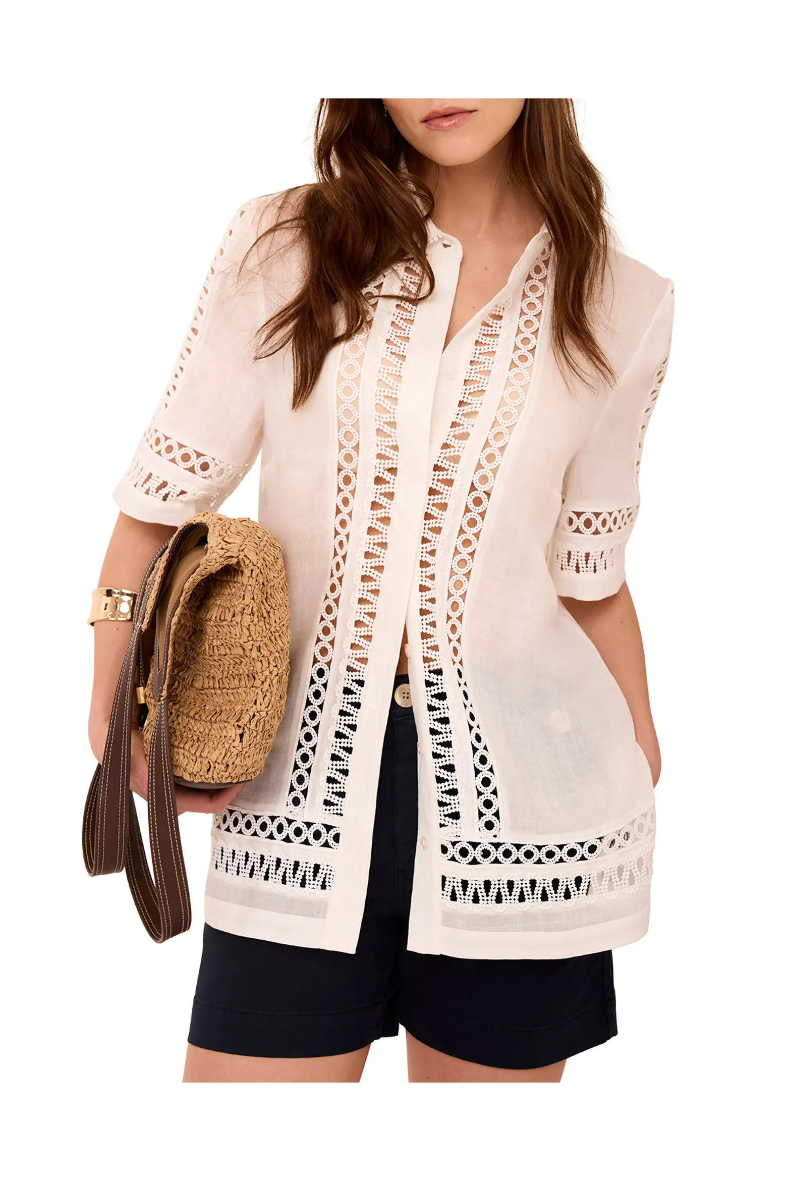 MINT VELVET Ramie Resort Shirt (Women) | Nordstrom | Nordstrom