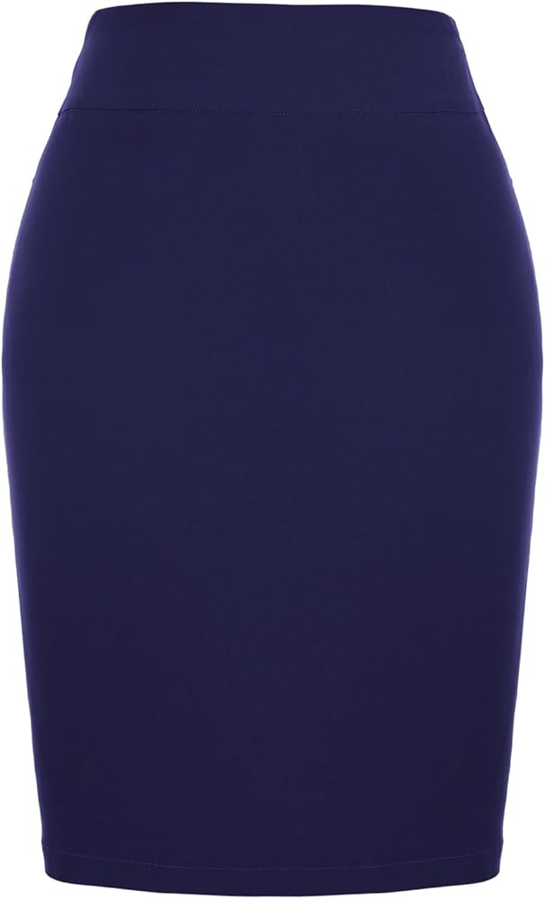 Kate Kasin Women's Knee Length Pencil Skirts High Waisted Slim Fit Business Casual Skirt | Amazon (US)