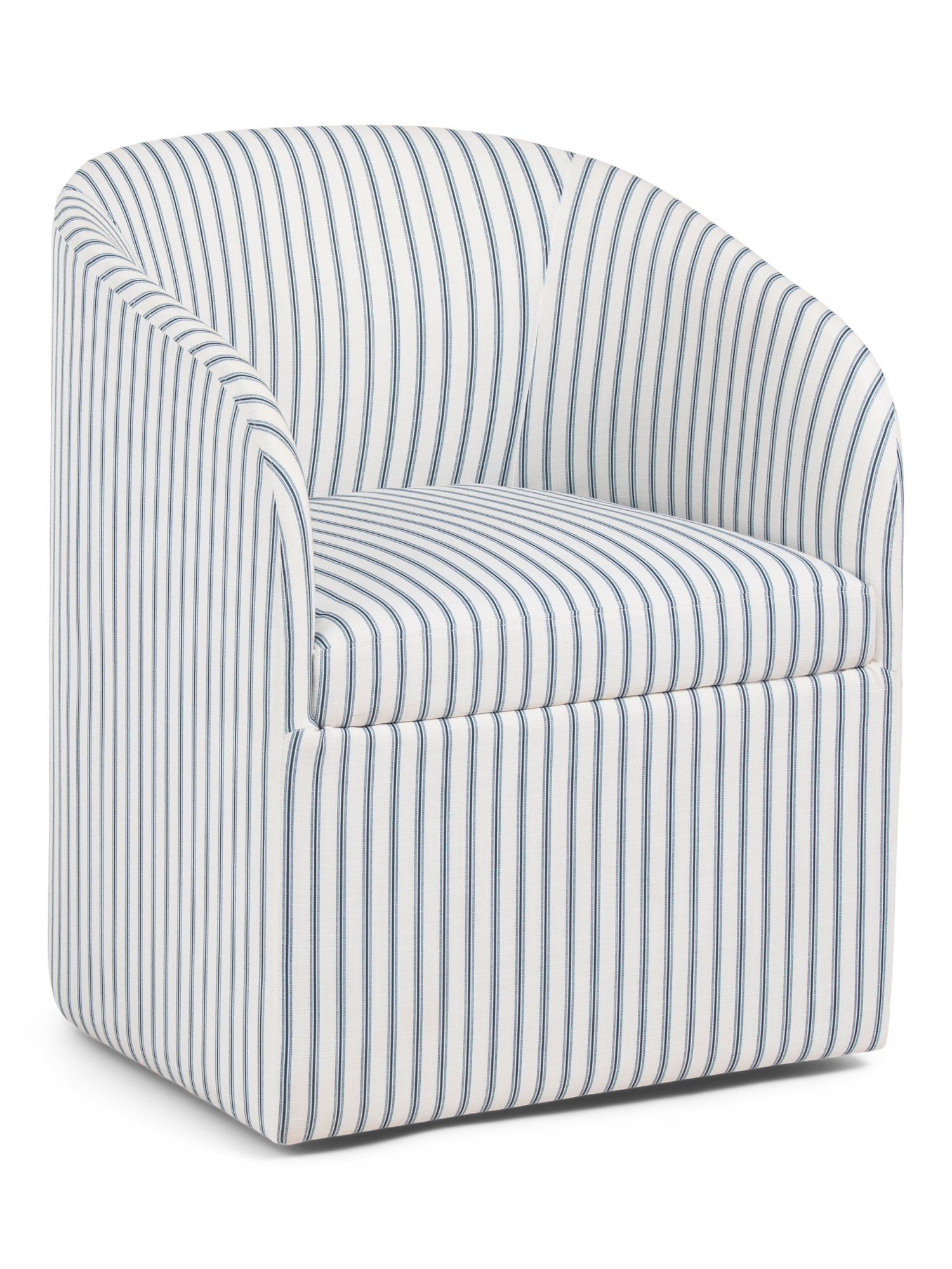 24.5x30 Kylie Striped Anywhere Chair On Casters | TJ Maxx