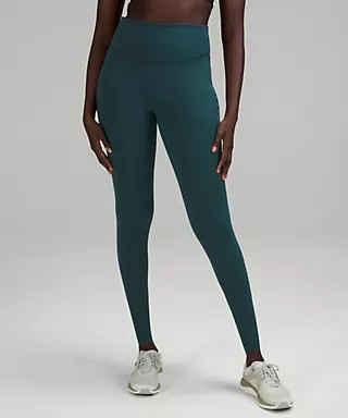 Base Pace High-Rise Running Tight 28" Brushed Nulux Online Only | Lululemon (US)