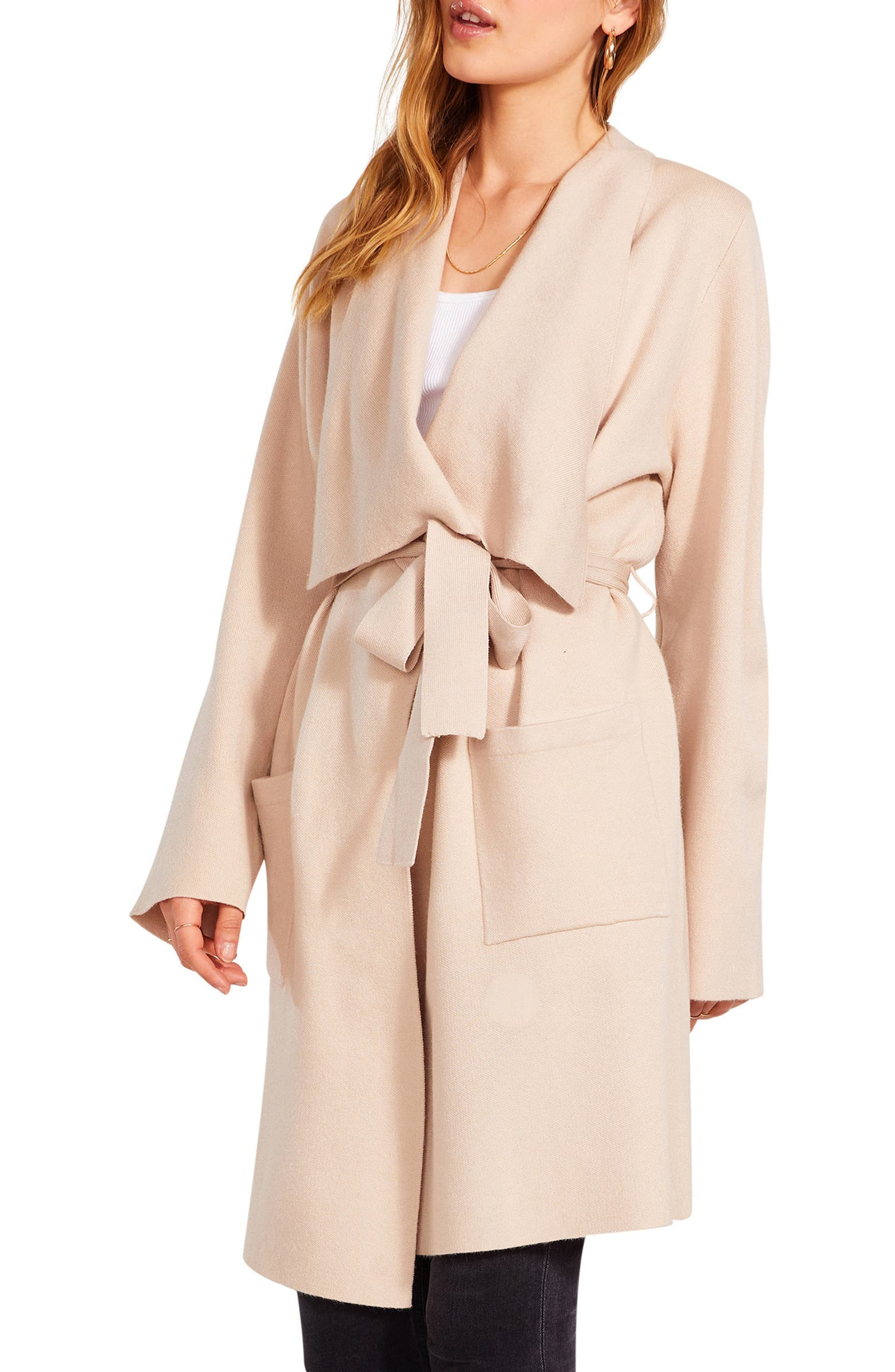 BB Dakota Drape Front Cardigan Coat | Nordstrom