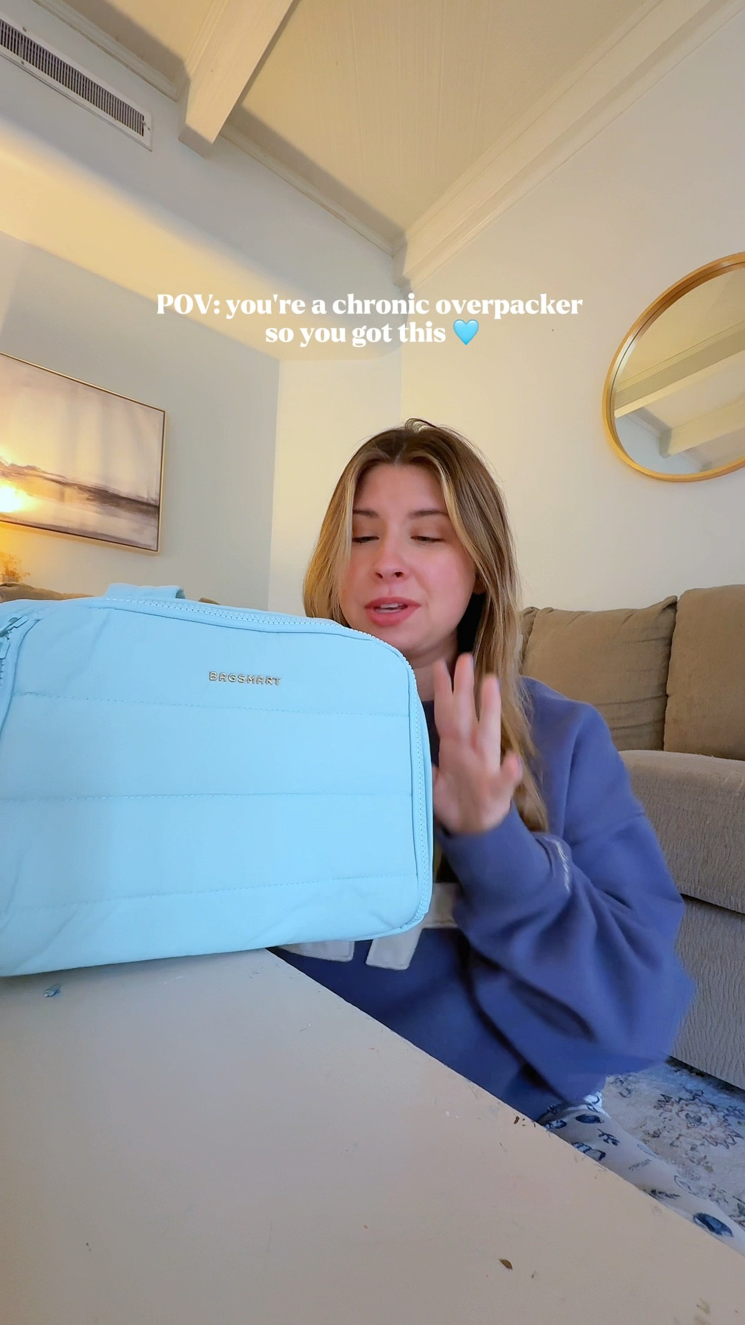 The most convenient bag for travel & hospital stays! 🩵 

#LTKSaleAlert #LTKTravel #LTKmomlife