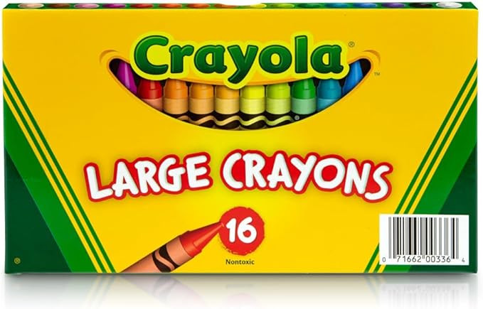 Crayola Large Crayons, Classic Colors, 16 Count | Amazon (US)