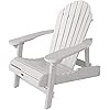 Highwood AD-CHL1-WHE Hamilton Folding and Reclining Adirondack Chair, Adult Size, White | Amazon (US)