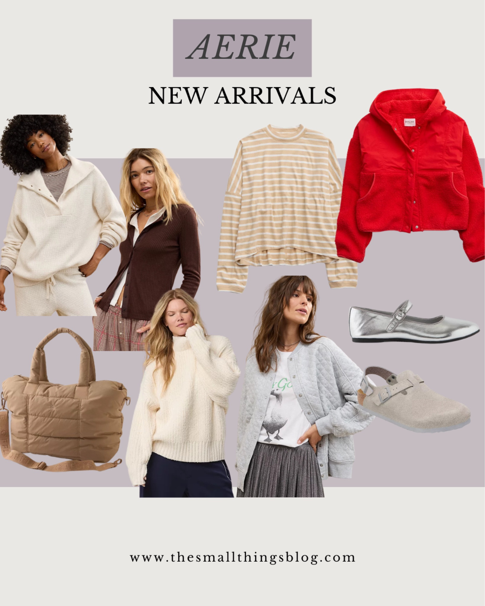Aerie new arrivals, winter wear, jacket, tote bag, ballet flats, fleece, cardigann

#LTKSeasonal #LTKHoliday #LTKShoeCrush