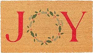 New KAF Home Holiday Coir Doormat with Heavy-Duty, Weather Resistant, Non-Slip PVC Backing | 17 b... | Amazon (US)