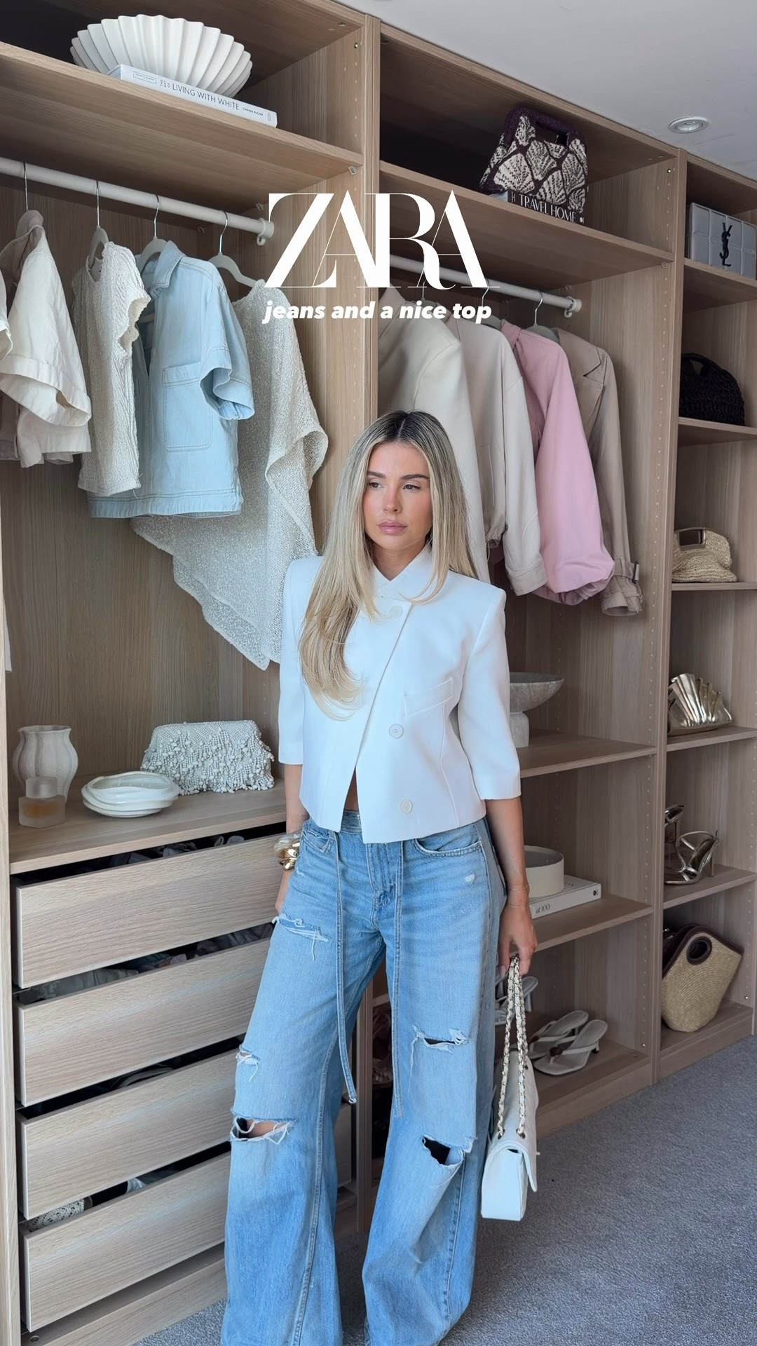 zara jeans and a nice top🤍

#LTKuk #LTKsummer