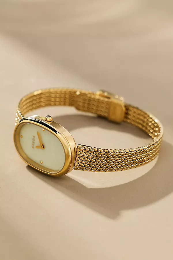 Jane Oval Tethered Metal Watch | Anthropologie (US)