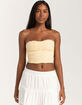 FULL TILT Seamless Lace Trim Textured Womens Tube Top | Tillys