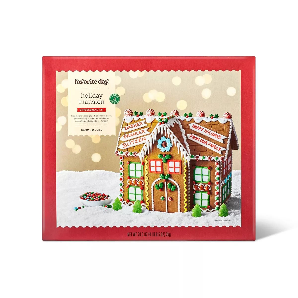 Holiday Mansion Gingerbread Kit - 70.88oz - Favorite Day™ | Target