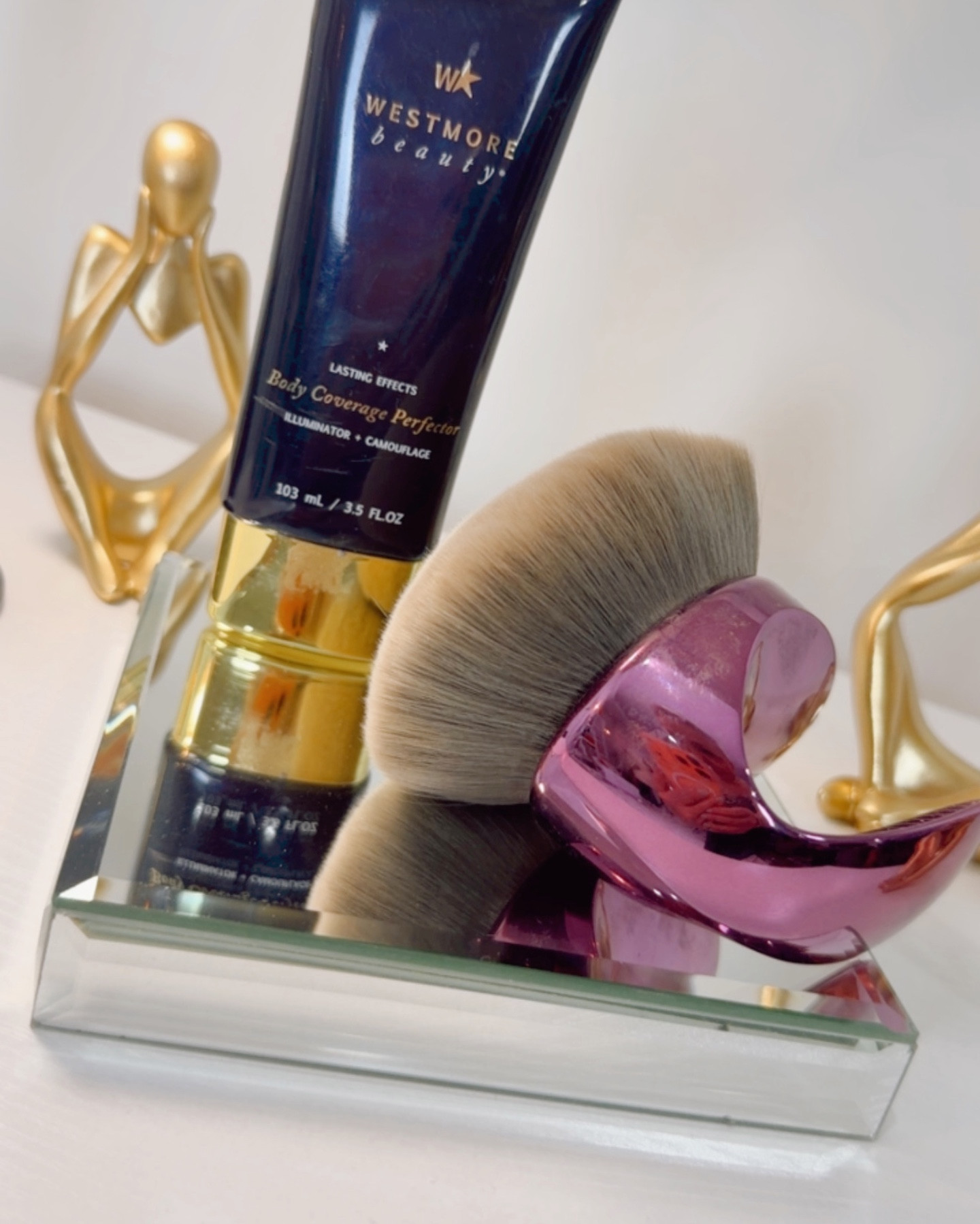 Westmore Beauty Body Coverage Perfector. Cover those age spots, veins scars and other skin imperfections. 

EXCEPTIONAL BODY PERFECTOR: Available in 6 buildable shades, this innovative leg & body foundation instantly evens your skin tone and conceals everything from stretch marks, dark spots and scars to veins and tattoos for an illuminated, natural-looking glow; the versatile formula is also a great alternative to self tanner
24-HOUR WEAR: Unlike traditional leg and body makeup, Body Coverage Perfector is waterproof, sweatproof, transfer-resistant and lasts for more than 24 hours


#LTKselfcare #LTKOver40 #LTKBeauty