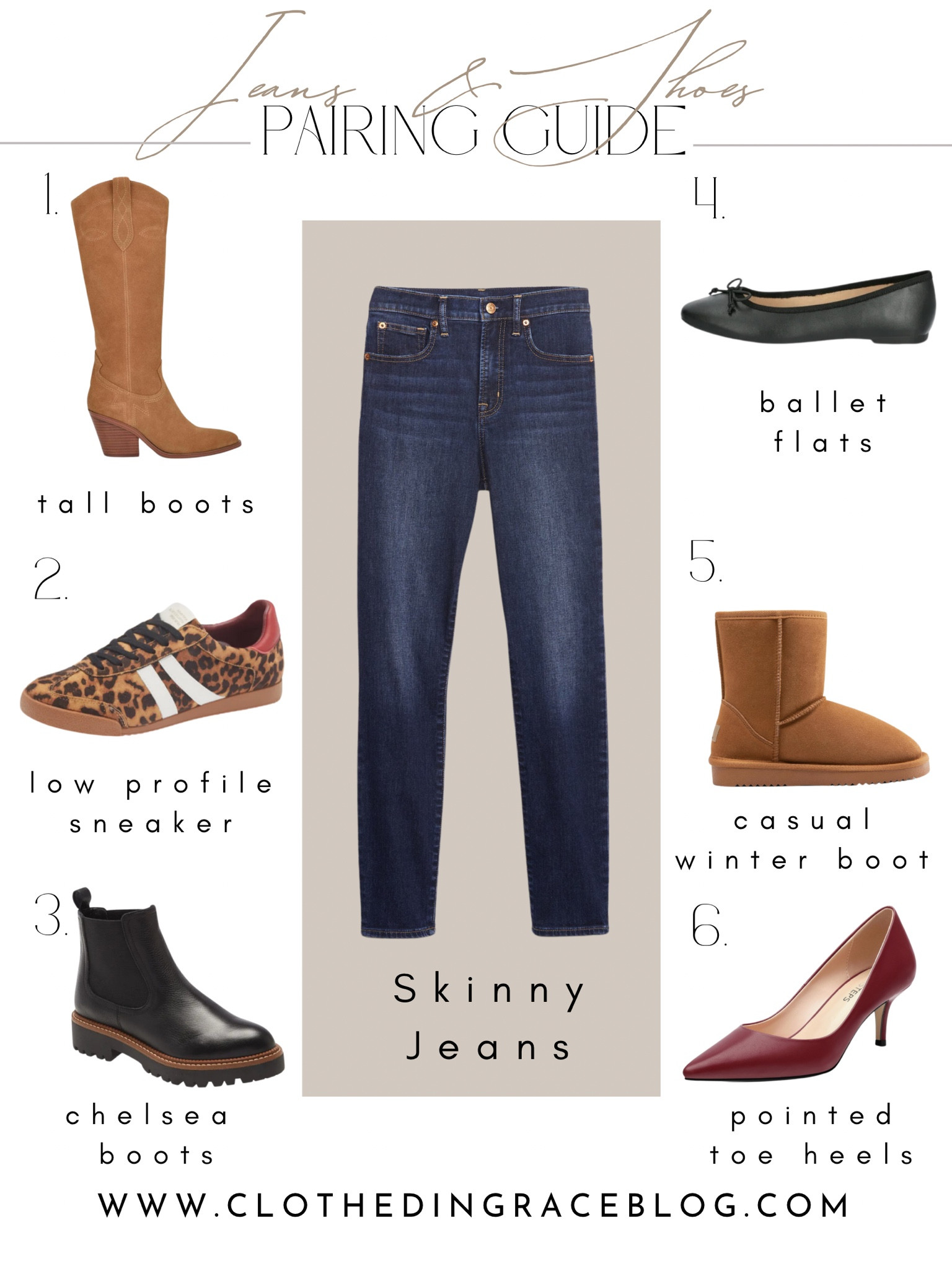 Jean + Shoe Pairings (Skinny Jeans) 


#LTKFindsUnder50 #LTKStyleTip