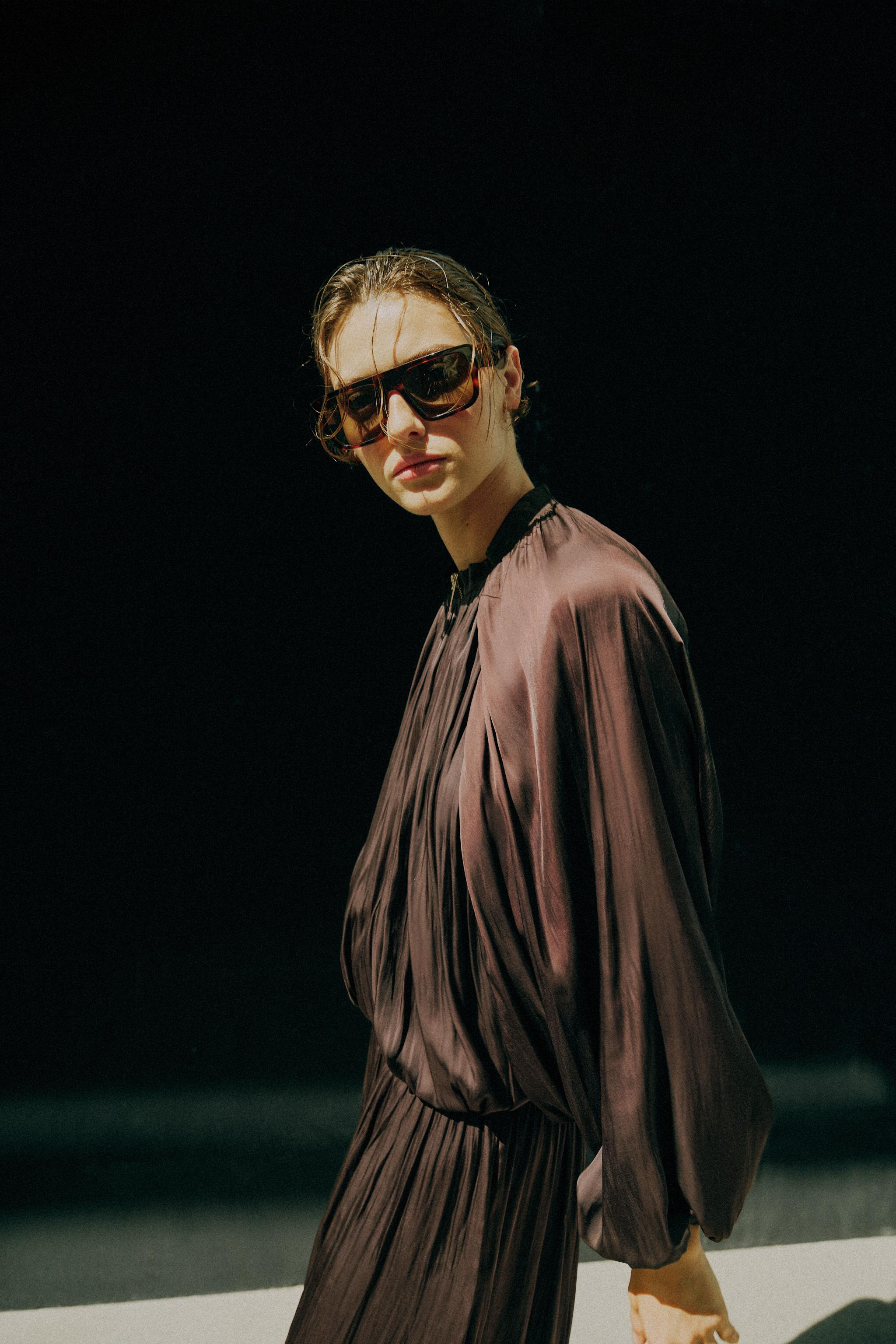 SATIN BALLOON BOMBER JACKET | Zara UK
