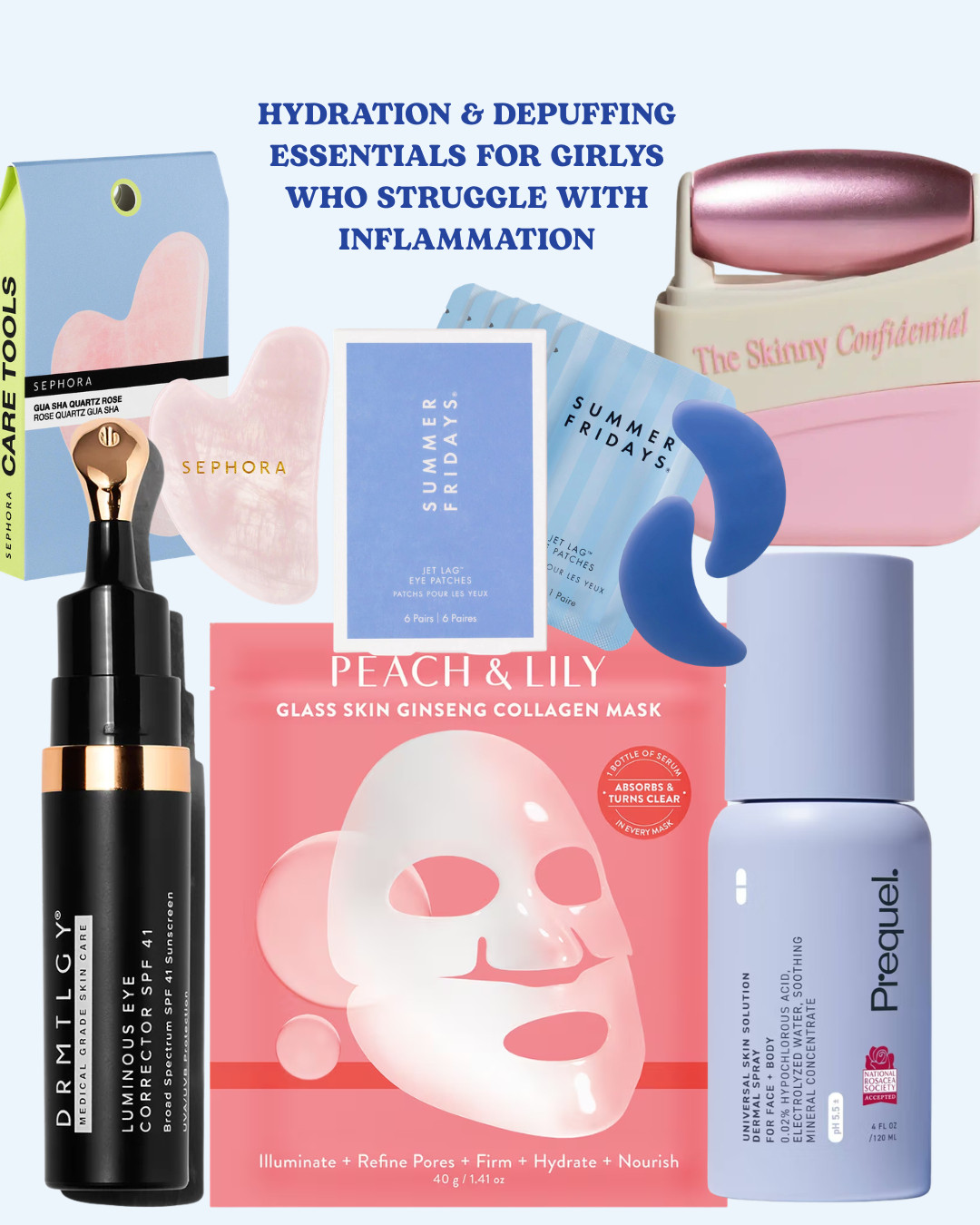 These beauty products SAVED ME during my insane travel week last week! They kept me hydrated, de-puffed, and looking fresh even though I was going on 3 hours of sleep per night! 

 #LTKselfcare #LTKBeauty #LTKTravel