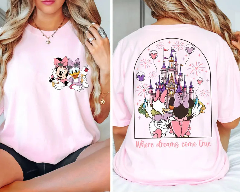 Disney Magic Kingdom Minnie Daisy Summer Shirt, Where Dreams Come True, Disney Besties Shirt, Dis... | Etsy (US)