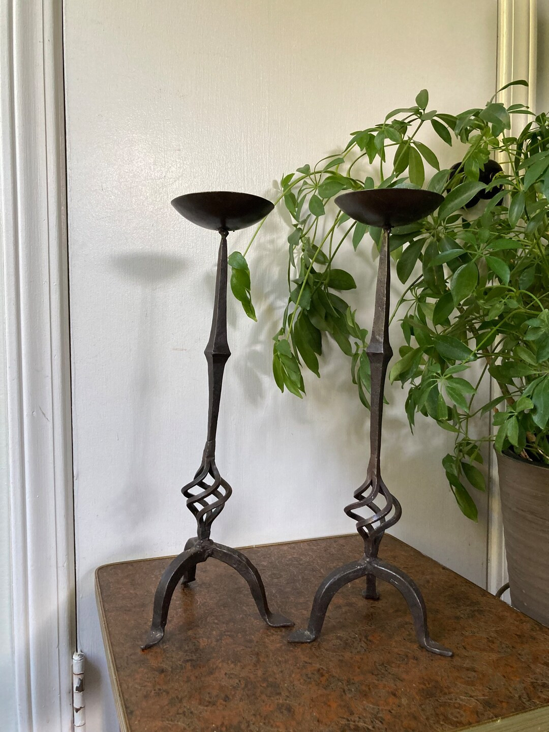 Twisted iron candle holders | Etsy (US)