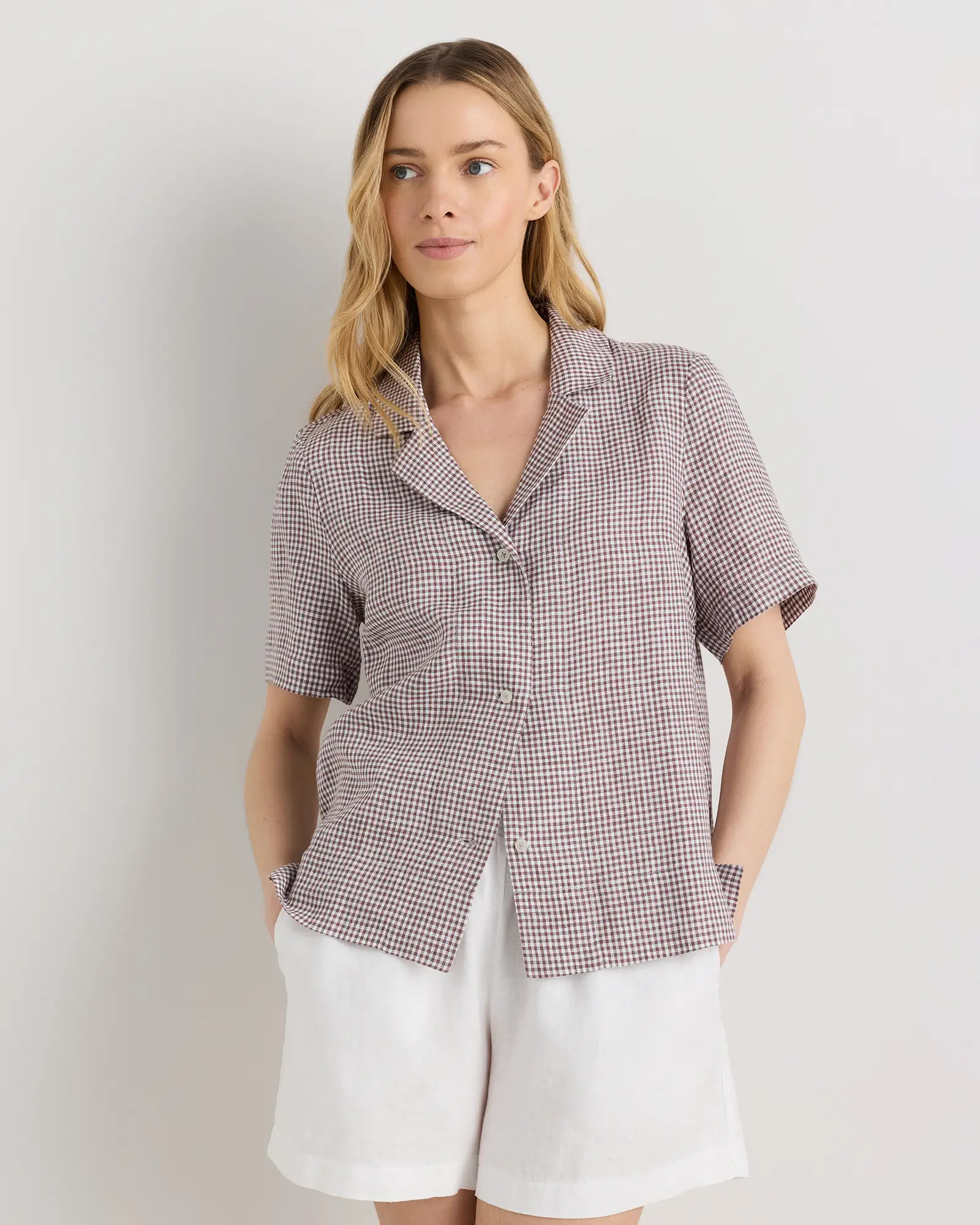 100% European Linen Short Sleeve Shirt | Quince