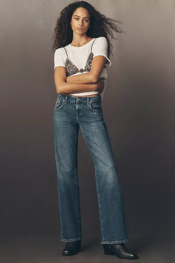 Low-Rise Straight-Leg Jeans | Anthropologie (US)
