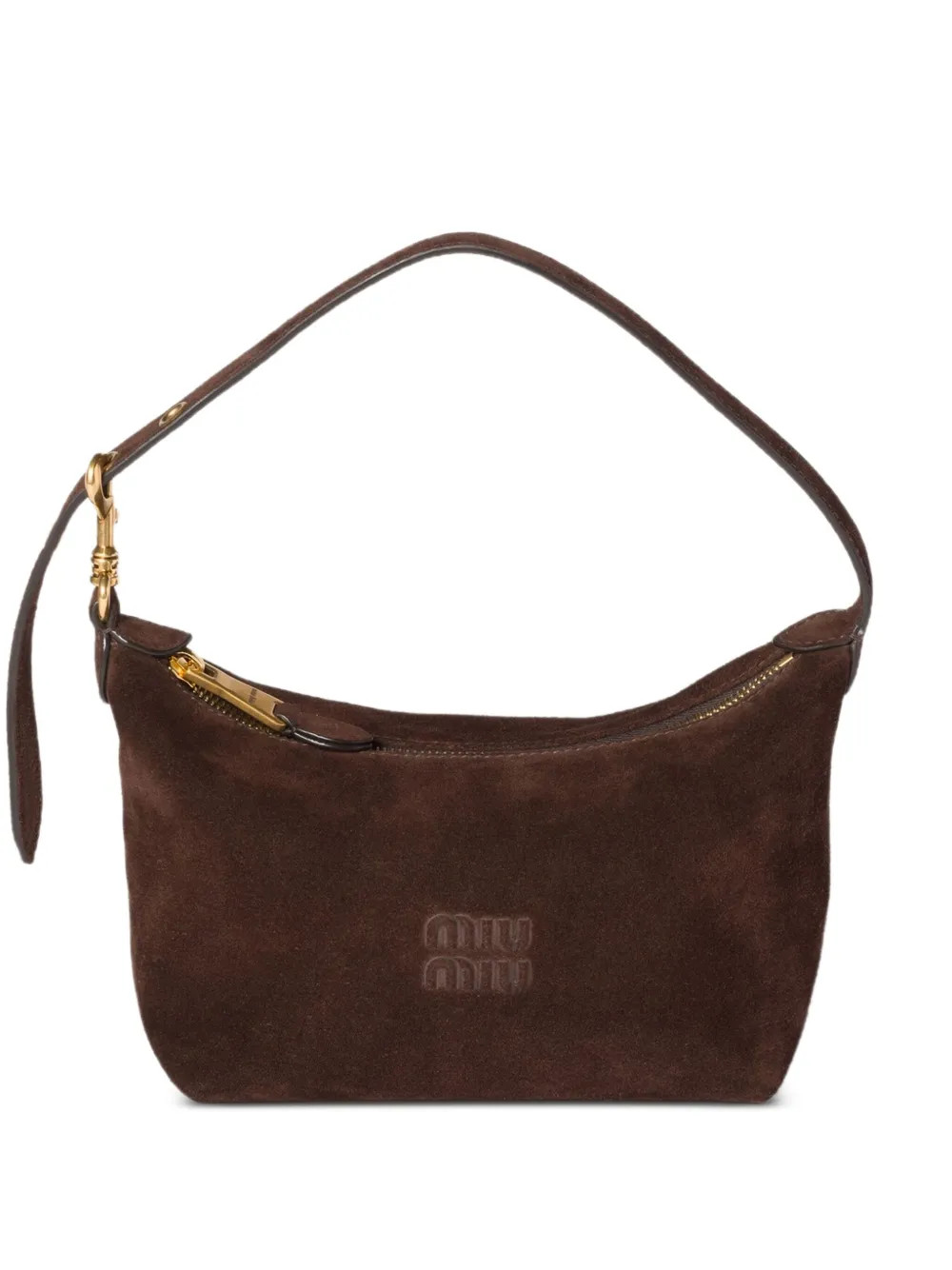 Miu Miu Suede Shoulder Bag | Brown | FARFETCH | Farfetch Global