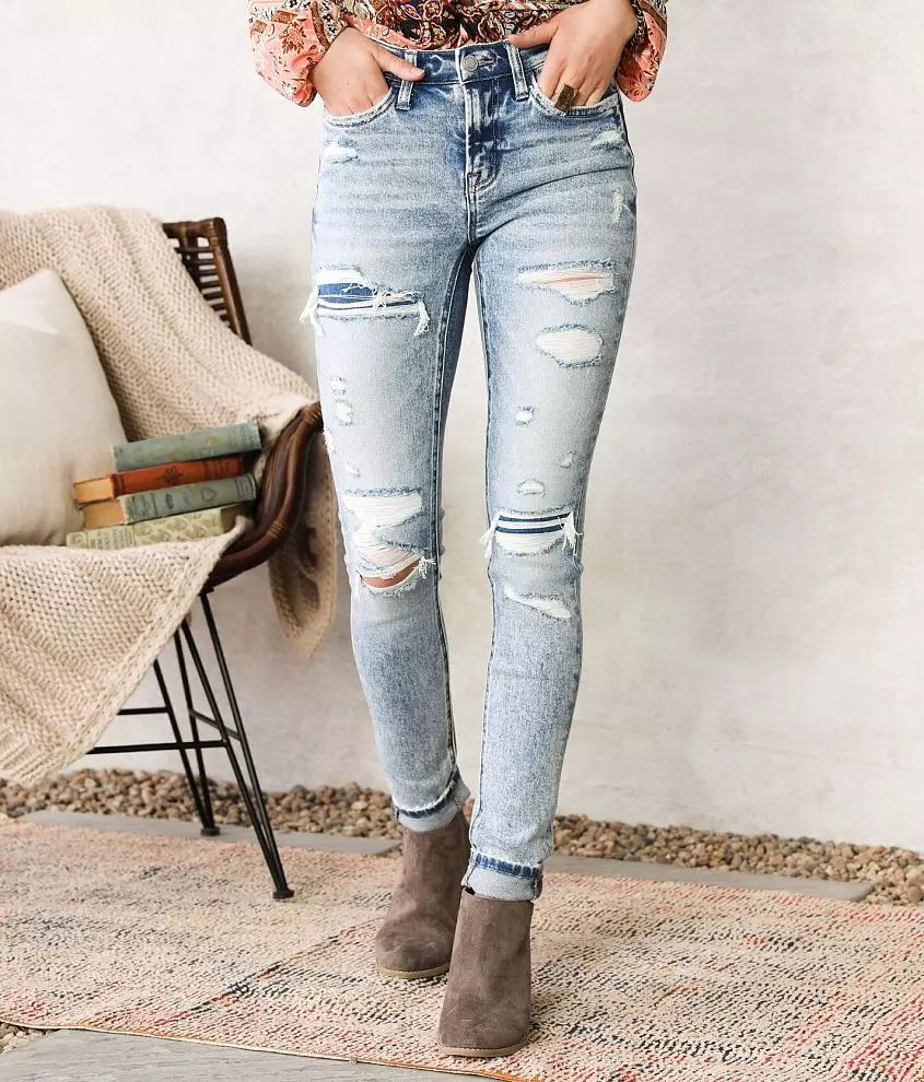 Hudson Mid-Rise Skinny Stretch Jean | Buckle