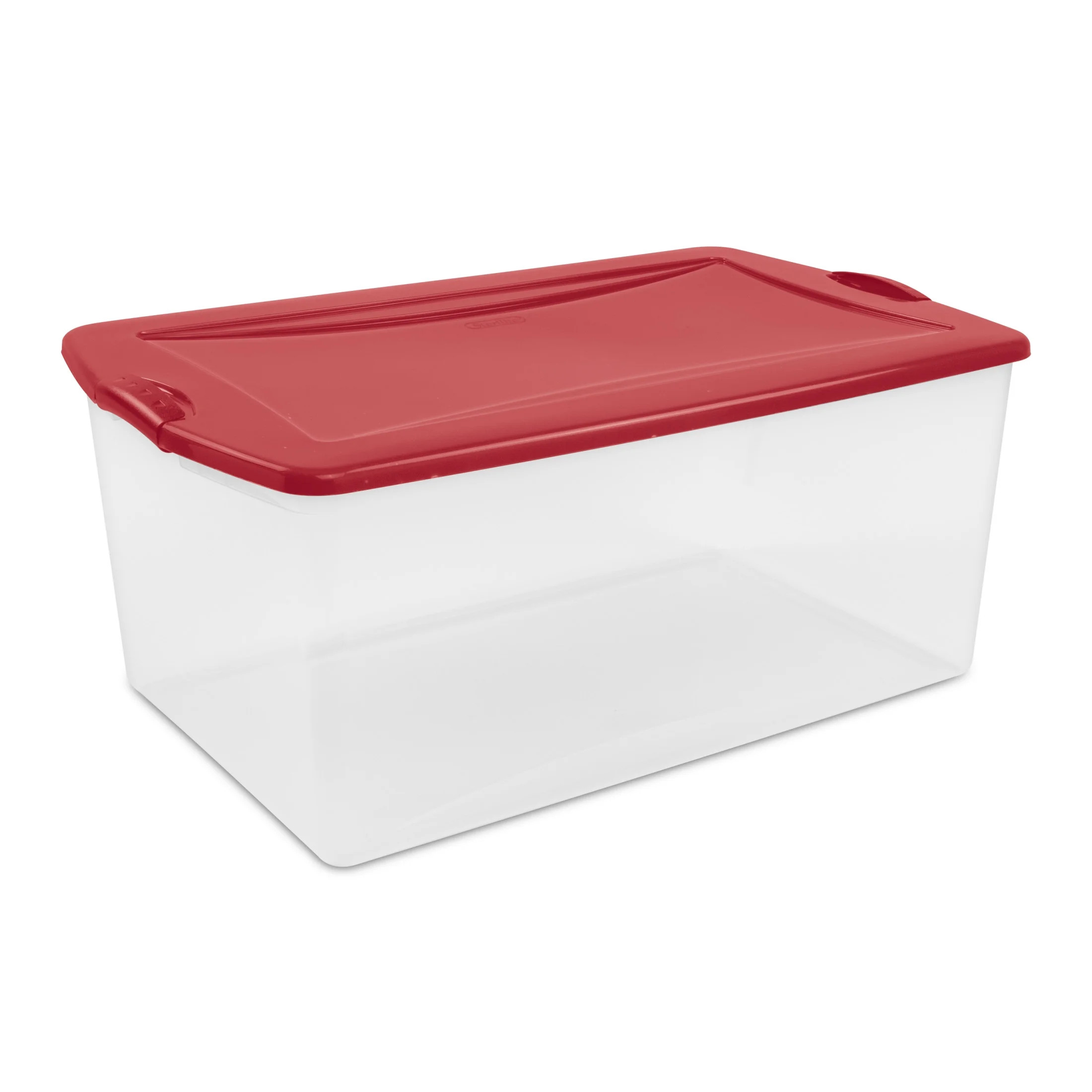 Sterilite 105 Quart Latch Box, Large Clear Plastic Christmas Storage Bin with Lid, Ideal for Bulk... | Walmart (US)
