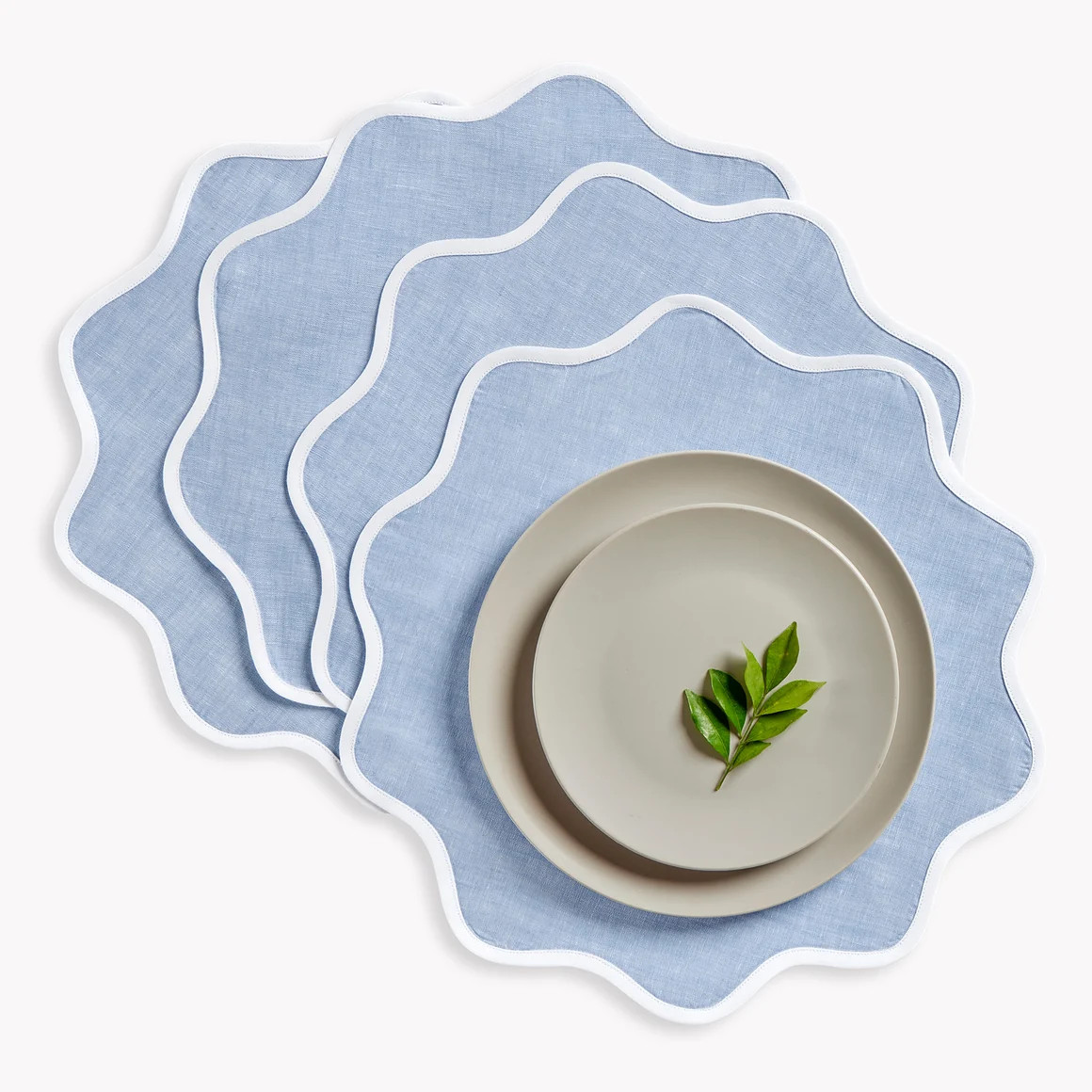 Giselle Scallop Edge Placemats | Solino Home