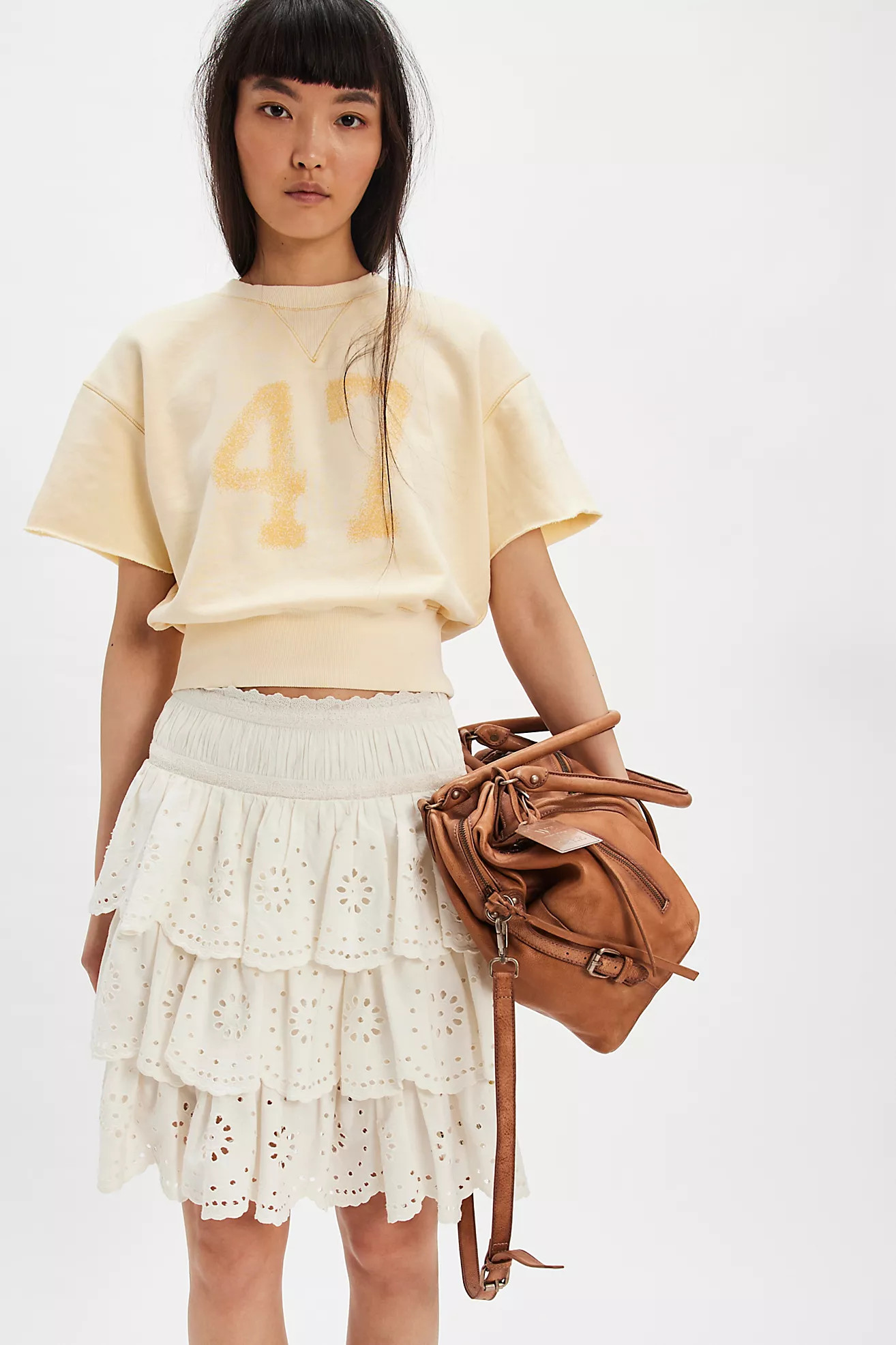 Wrangler Short Sleeve Sweatshirt | Free People (Global - UK&FR Excluded)