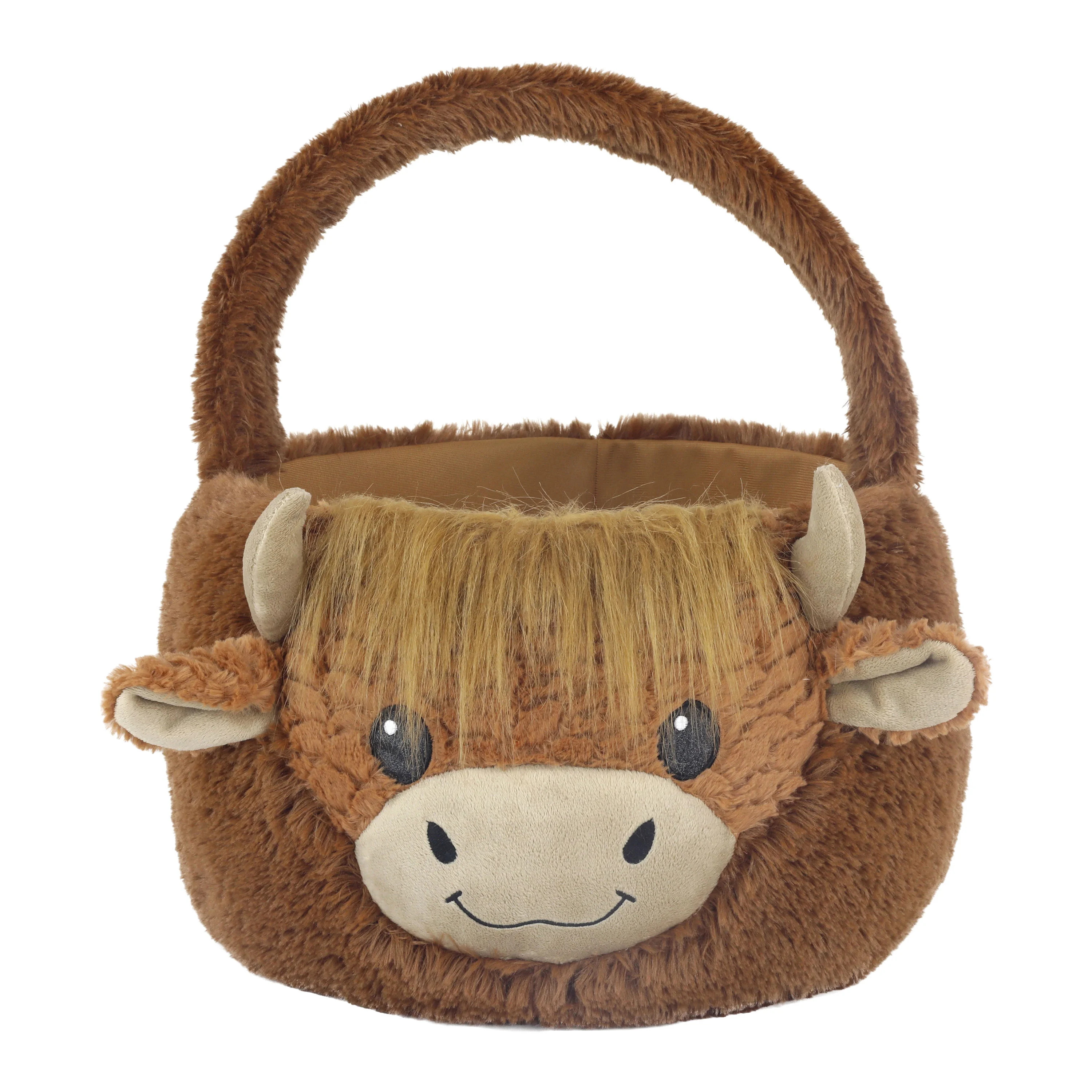 "Way to Celebrate! Easter Plush Jumbo Easter Basket, Cow" - Walmart.com | Walmart (US)