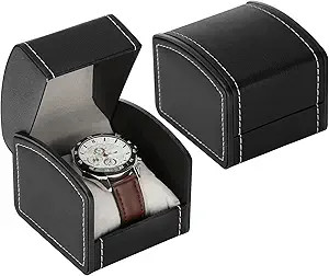 Luxury Single Watch Gift Box with Removable Pillow, PU Leather Single Watch Case Wristwatch Jewel... | Amazon (US)