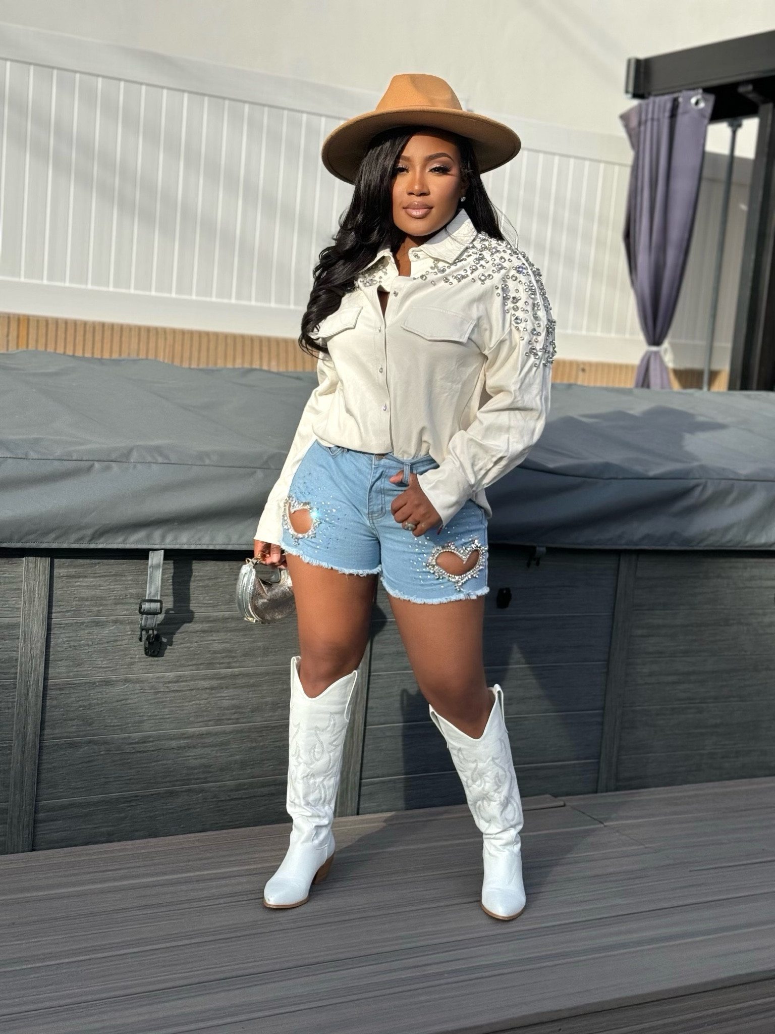 The perfect cowboy look for women #ltkfashion #cowboyboots #cowboystyle #westernboots #countryconcertoutfit #jeans #jean #hat #Top #blouse 

#LTKstyletip #LTKshoecrush #LTKfindsunder100