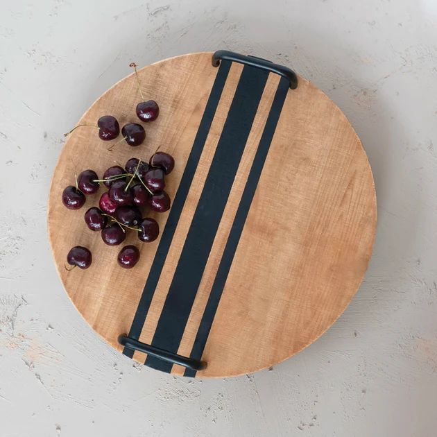 Winston Wood Tray with Handles | Pepper + Vetiver