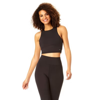 Anne Cole Active - Women's High Neck Crop Top | Target